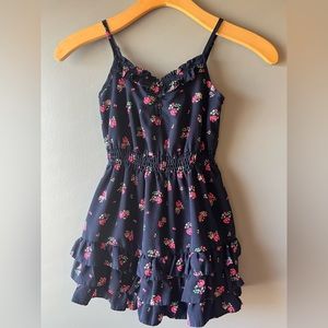 Girl’s Navy Blue Floral Dress